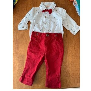 Christmas Outfit with bow tie